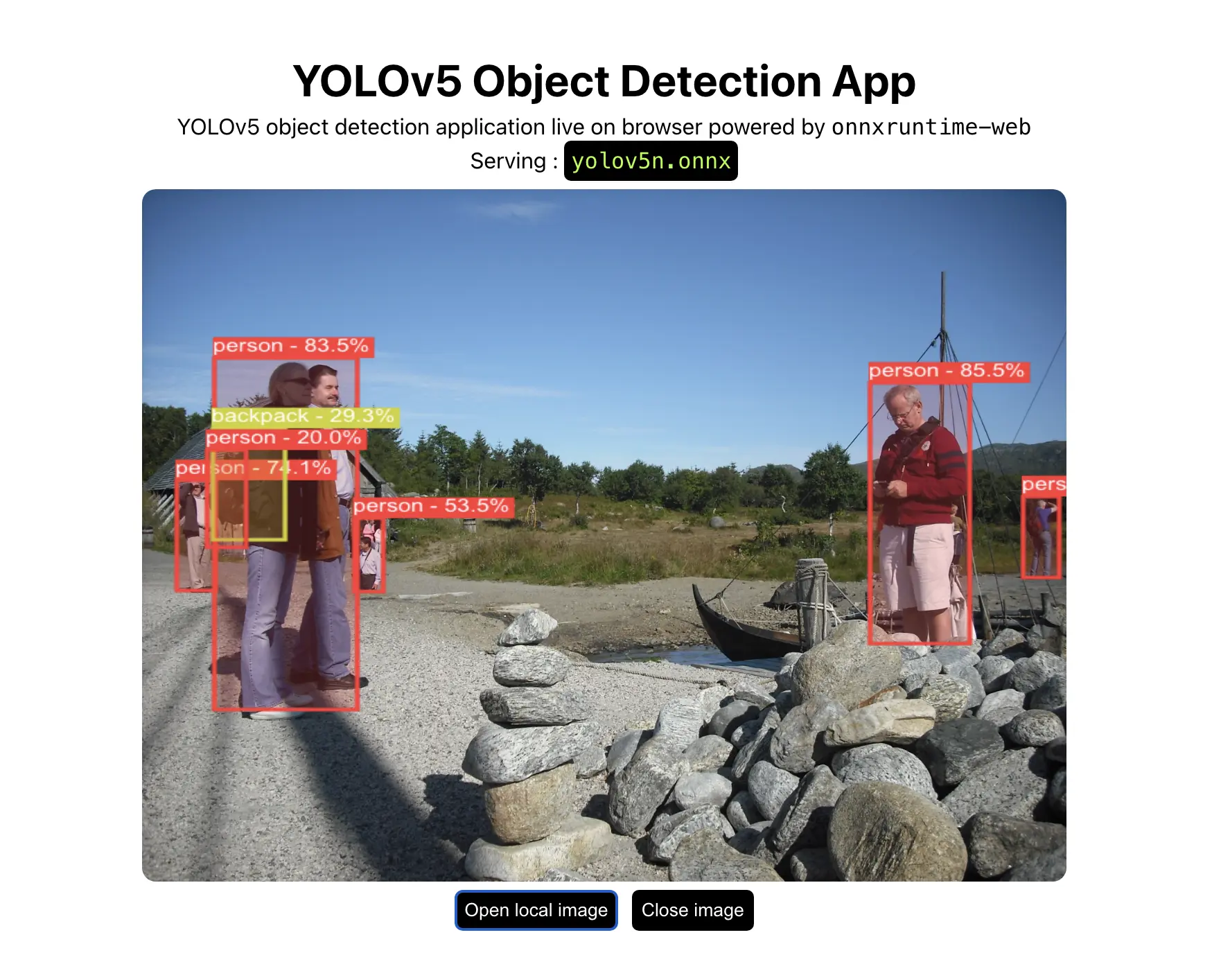 yolo in the browser